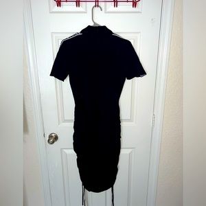 Micheal by Micheal Kors black ruched bodycon dress